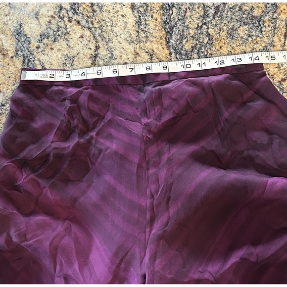 90’s Heidi Weisel silk high waisted wide leg pants - Picture 7 of 12